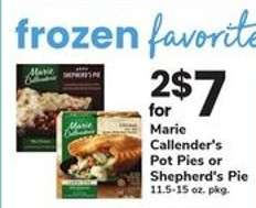 Marie Callender's Pot Pies or Shepherd's Pie
