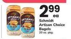 Schmidt Artisan Choice Bagels