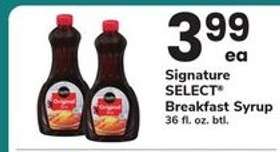 Signature SELECT Breakfast Syrup