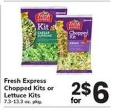Fresh Express Chopped Kits or Lettuce Kits
