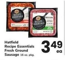 Hatfield Recipe Essentials Fresh Ground Sausage