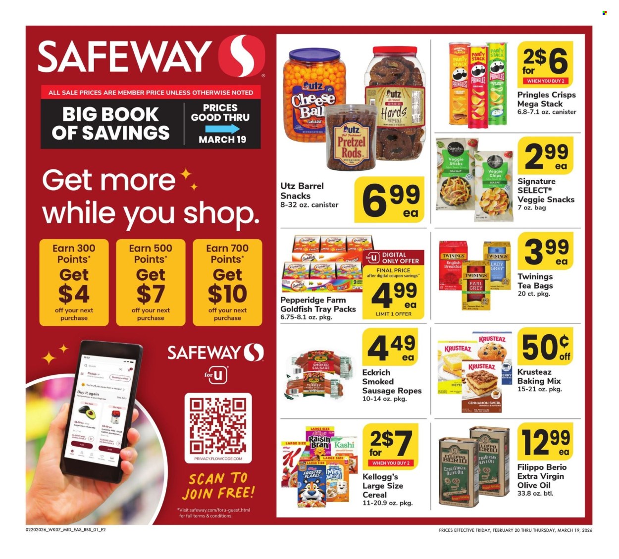 Safeway ad - 02/20/2026 - 03/19/2026. Page 1