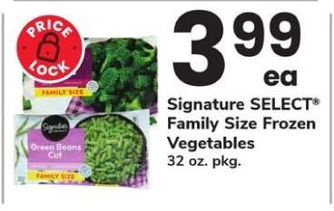 Signature SELECT Family Size Frozen Vegetables