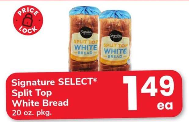 Signature SELECT Split Top White Bread