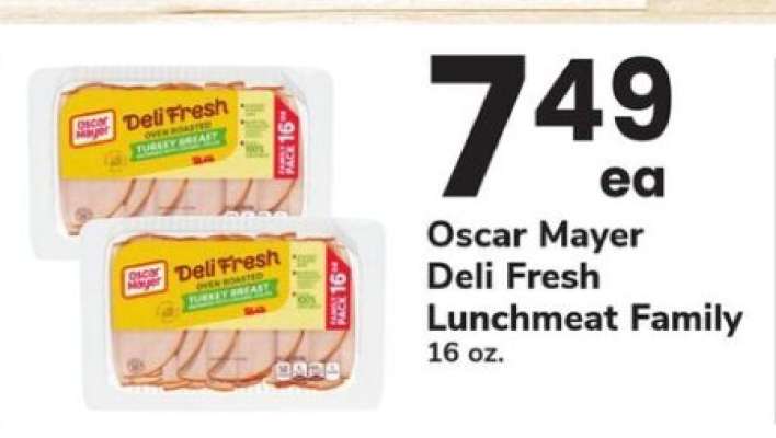 Oscar Mayer Deli Fresh Lunchmeat Family