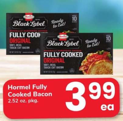 Hormel Fully Cooked Bacon