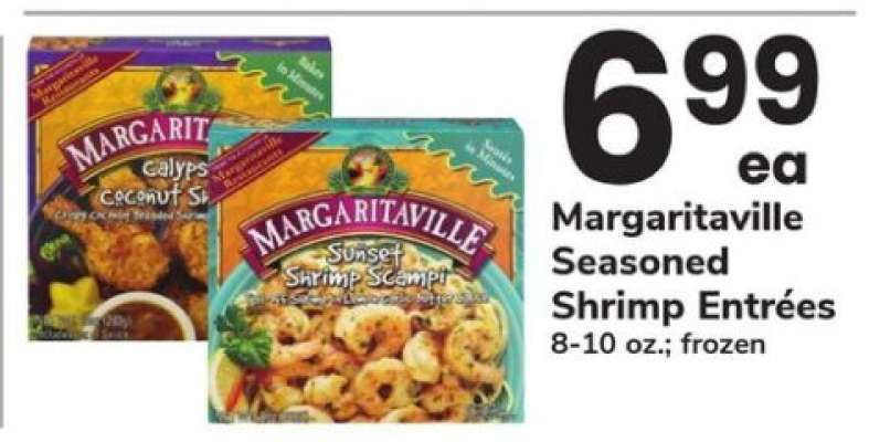 Margaritaville Seasoned Shrimp Entrées