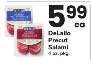 DeLallo Precut Salami