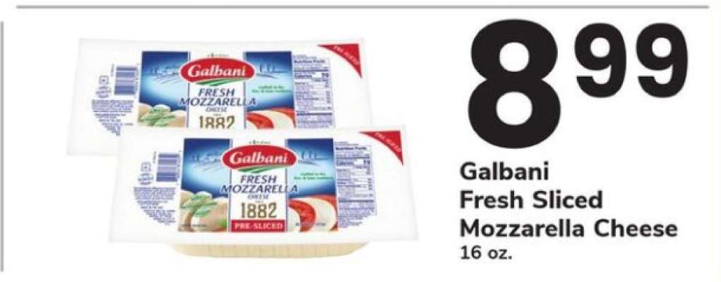 Galbani Fresh Sliced Mozzarella Cheese