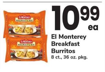 El Monterey Breakfast Burritos