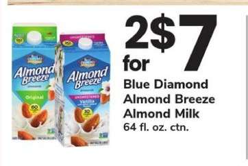 Blue Diamond Almond Breeze Almond Milk