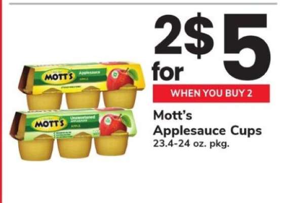 Mott's Applesauce Cups