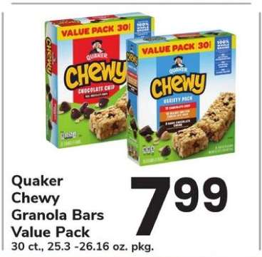 Quaker Chewy Granola Bars Value Pack