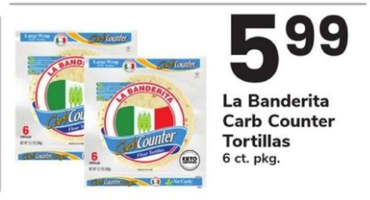 La Banderita Carb Counter Tortillas