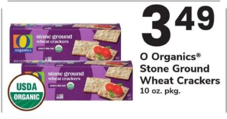 O Organics Stone Ground Wheat Crackers