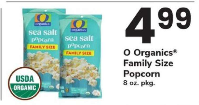 O Organics Family Size Popcorn