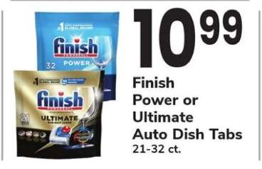 Finish Power or Ultimate Auto Dish Tabs