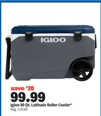 Igloo 90 Qt. Latitude Roller Cooler