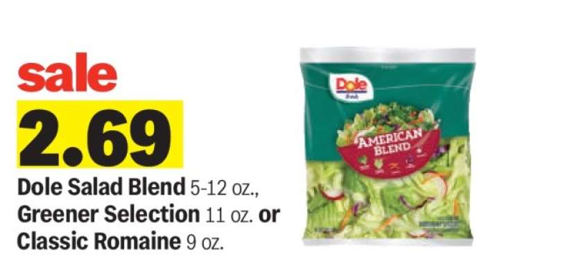 Dole Salad Blend, Greener Selection, Classic Romaine