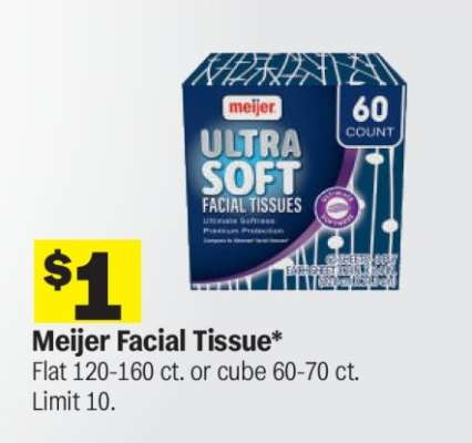 Meijer Facial Tissue*