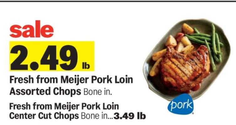 Fresh from Meijer Pork Loin Assorted Chops