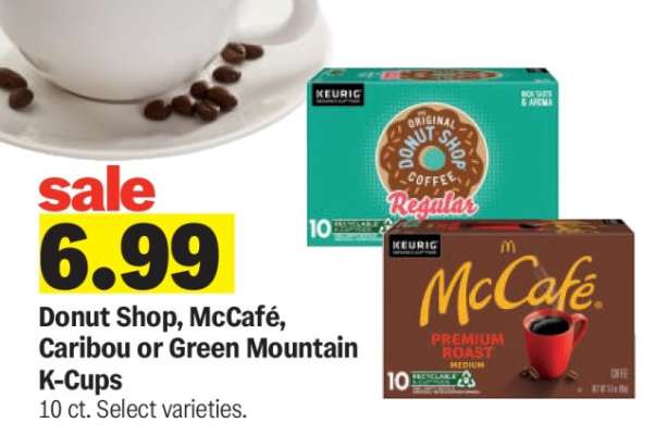Donut Shop, McCafé, Caribou or Green Mountain K-Cups