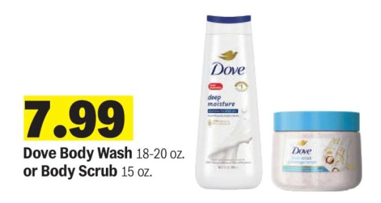 Dove Body Wash or Body Scrub