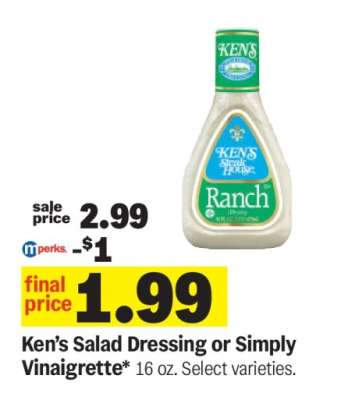 Ken's Salad Dressing or Simply Vinaigrette