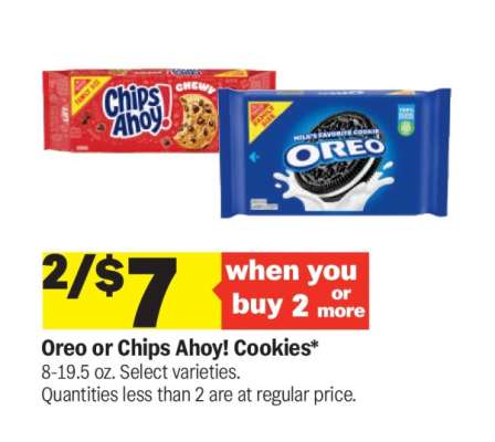 Oreo or Chips Ahoy! Cookies*