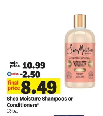 Shea Moisture Shampoos or Conditioners*