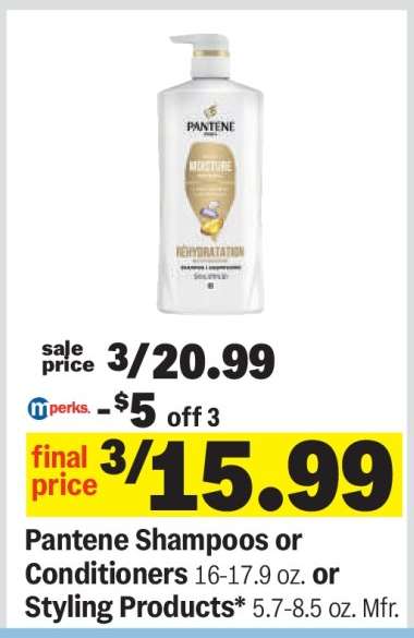 Pantene Shampoos or Conditioners or Styling Products
