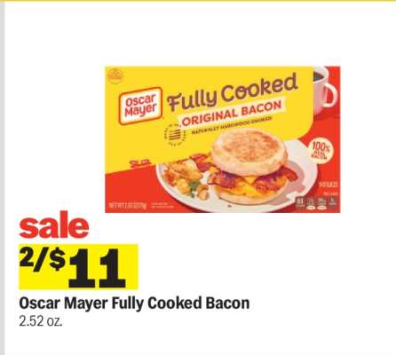 Oscar Mayer Fully Cooked Bacon*