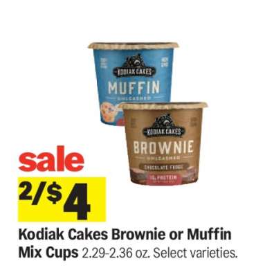 Kodiak Cakes Brownie or Muffin Mix Cups