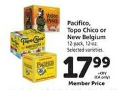 Pacifico, Topo Chico or New Belgium