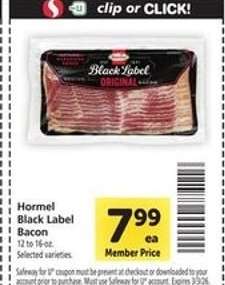 Hormel Black Label Bacon
