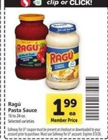 Ragú Pasta Sauce