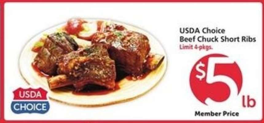 USDA Choice Beef Chuck Short Ribs