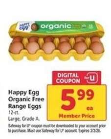 Happy Egg Organic Free Range Eggs