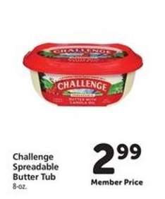 Challenge Spreadable Butter Tub