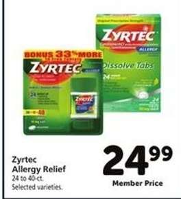 Zyrtec Allergy Relief
