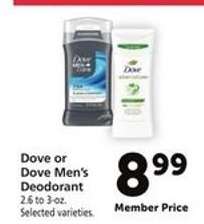 Dove or Dove Men's Deodorant