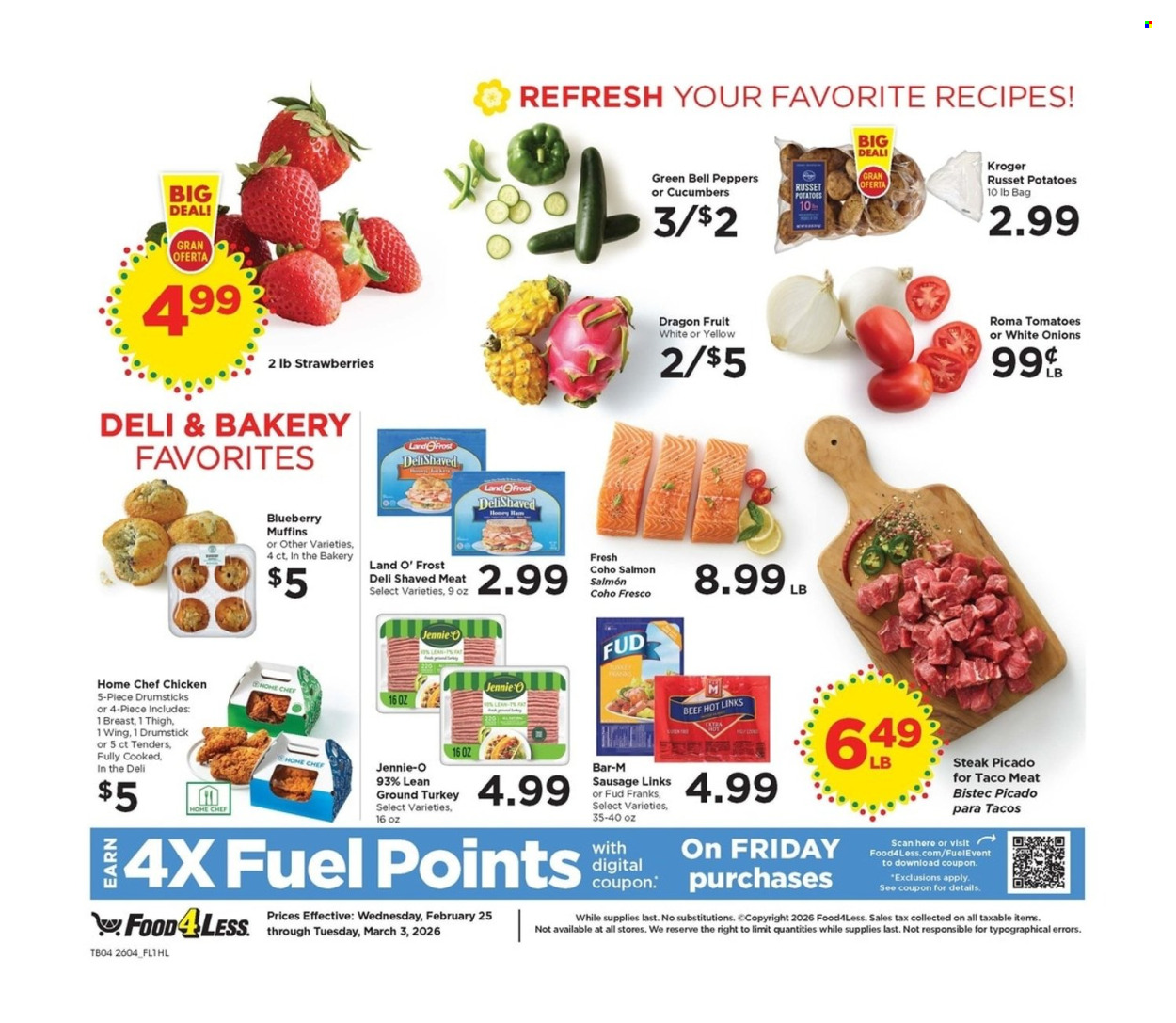 Food 4 Less ad - 02/25/2026 - 03/03/2026. Page 4