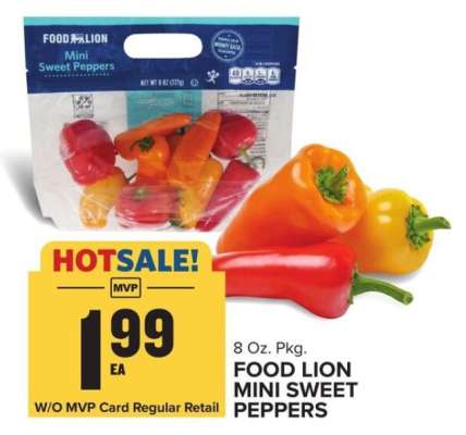 FOOD LION MINI SWEET PEPPERS