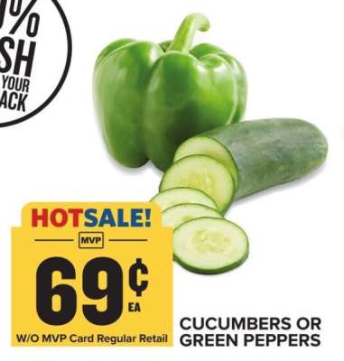 Cucumbers or Green Peppers