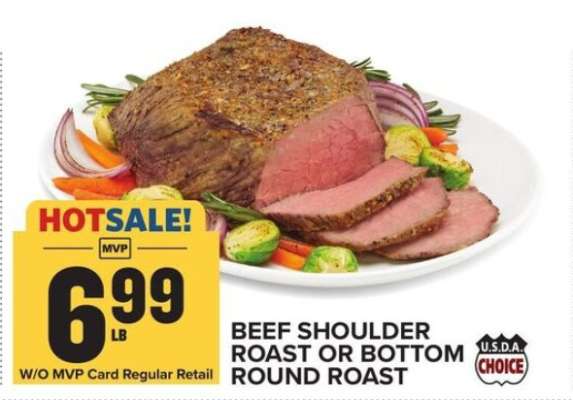 Beef Shoulder Roast or Bottom Round Roast