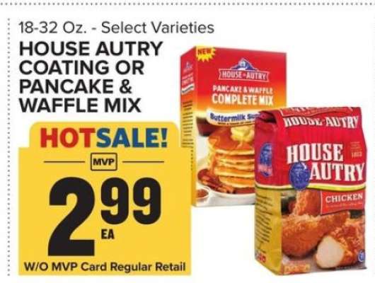 HOUSE AUTRY COATING OR PANCAKE & WAFFLE MIX