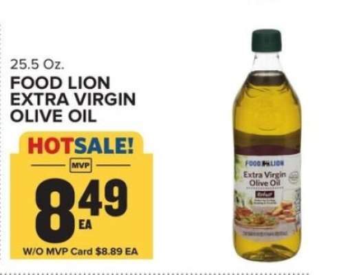 FOOD LION EXTRA VIRGIN OLIVE OIL