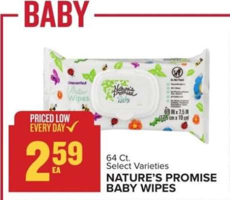 NATURE'S PROMISE BABY WIPES