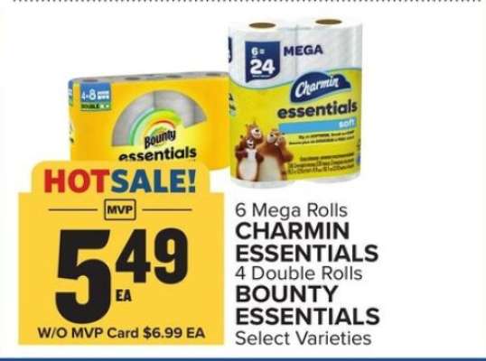 Charmin Essentials & Bounty Essentials
