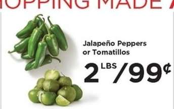 Jalapeño Peppers or Tomatillos